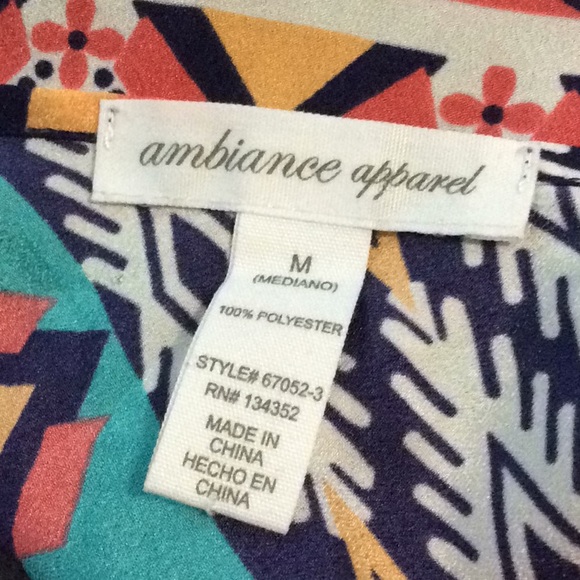 AMBIANCE APPEAL Crop Top Aztec M open back - Picture 7 of 7